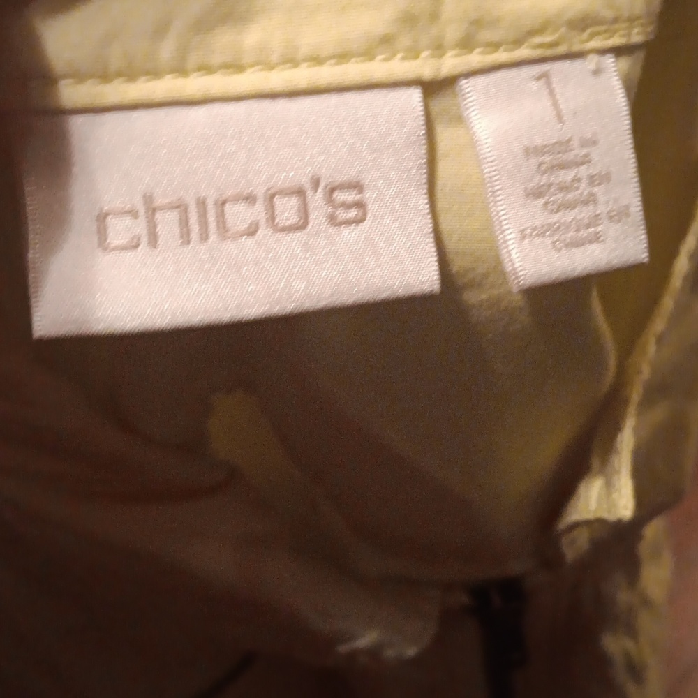 Chicos Euc Yellow Shacket - image 5